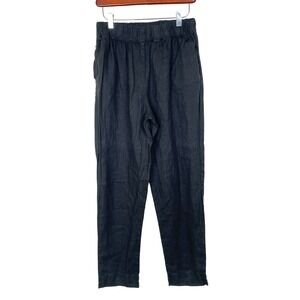Rough Linen Pants Sz L %100 Linen Minimalist Lagenlook Pull On Coastal Travel